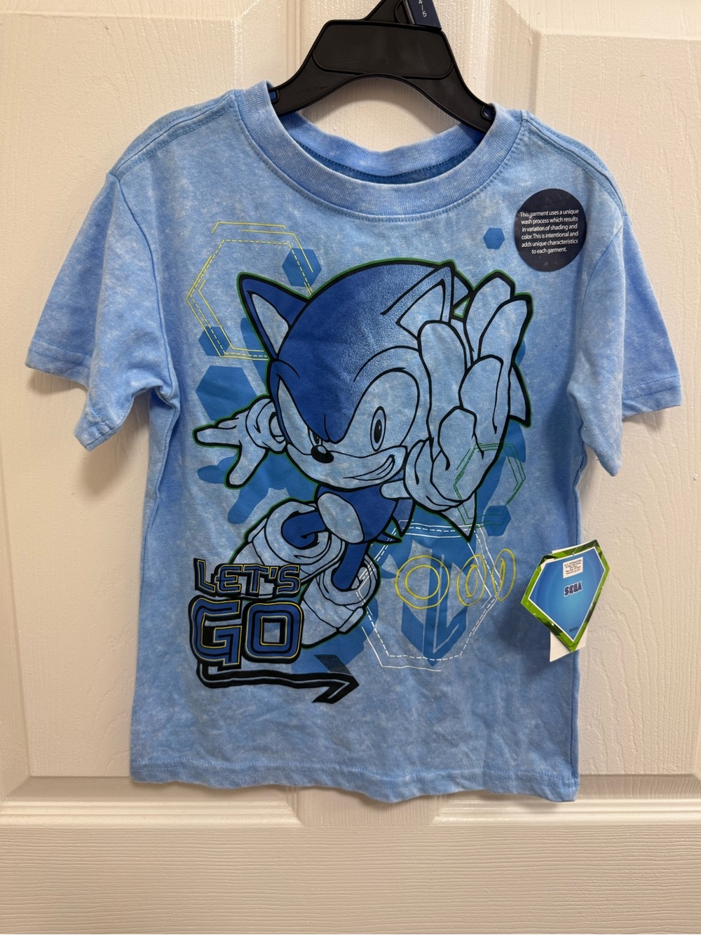 NWT Sonic the Hedgehog Blue Kids Graphic Tee, Size 4/5
